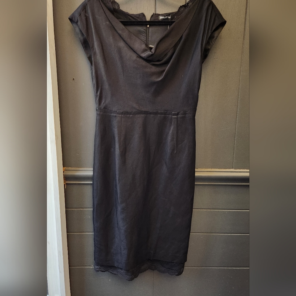 Banana Republic Black Boat Neck Dress From The Mad Men Collection